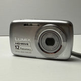 Panasonic LUMIX DMC-S1 12.1MP Digital Camera Silver Working [dust In Lens]