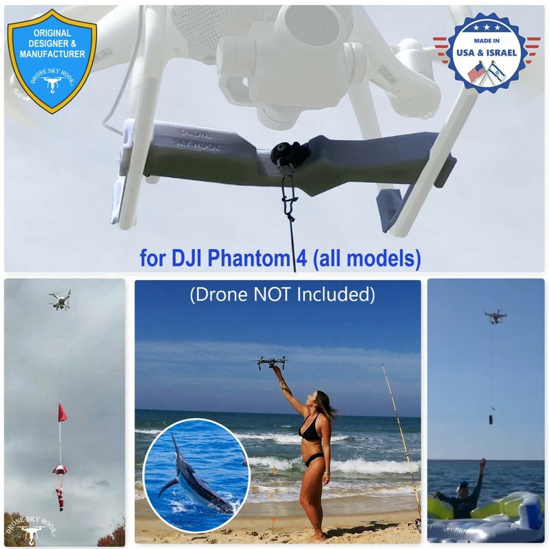 PROFESSIONAL Release Device , Drone Fishing , Payload Delivery for DJI Phantom 4