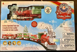 42-piece battery-powered Christmas train set in retail box, Lionel-branded