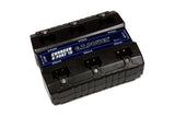 RC 6-port 1S intelligent battery charger, black with blue label