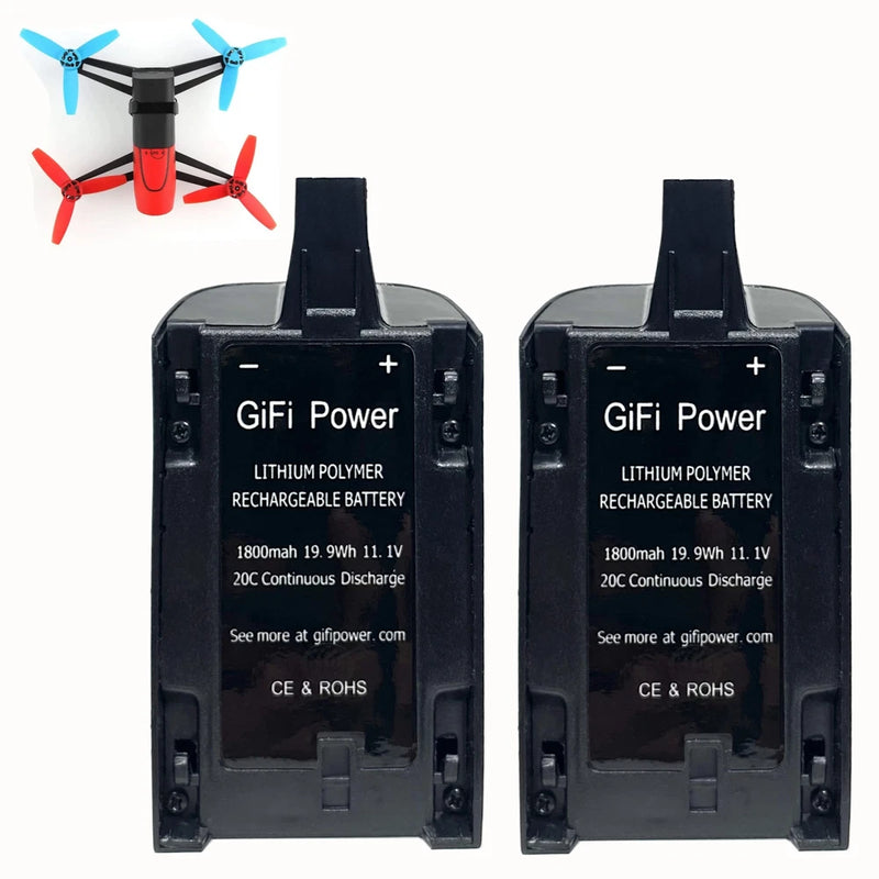 Gifi Power lithium polymer rechargeable battery, 11.1V 1800mAh, with dual units