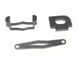 RC car servo guard battery cover and motor mount hardware set, metal brackets and bar