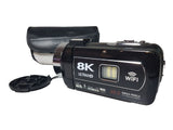 8K Ultra HD Digital Video Camera Camcorder 48.0MP WiFi 18X Zoom As-Is Untested