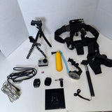 GoPro HERO 3 Action Camera Bundle W/case Mount Chest Strap Tripod 32 Gb