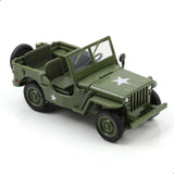 1/43 Willys MB Jeep Car Model Military Vehicle Off Road Vehicle Die-cast Metal M