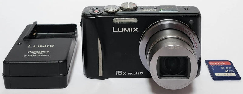 Panasonic Lumix DMC-ZS10 14.1MP Digital Camera Black Tested Dots on Screen READ