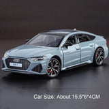1:32 Audi RS7 Diecast Model Car w/ Sound Light Pull-Back Toy Gift