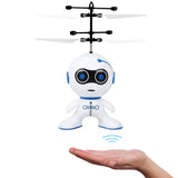 Robot Aircraft Helicopter Flying Robot Games Toy Mini Drone Infrared Induction