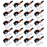 Pack of 10 micro servo motors with 3-wire leads and white mounting gear arms