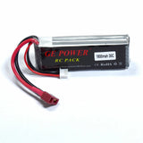 7.4V 1800mAh 30C Lipo Battery T plug for FPV Drone RC Model Airplane Helicopter