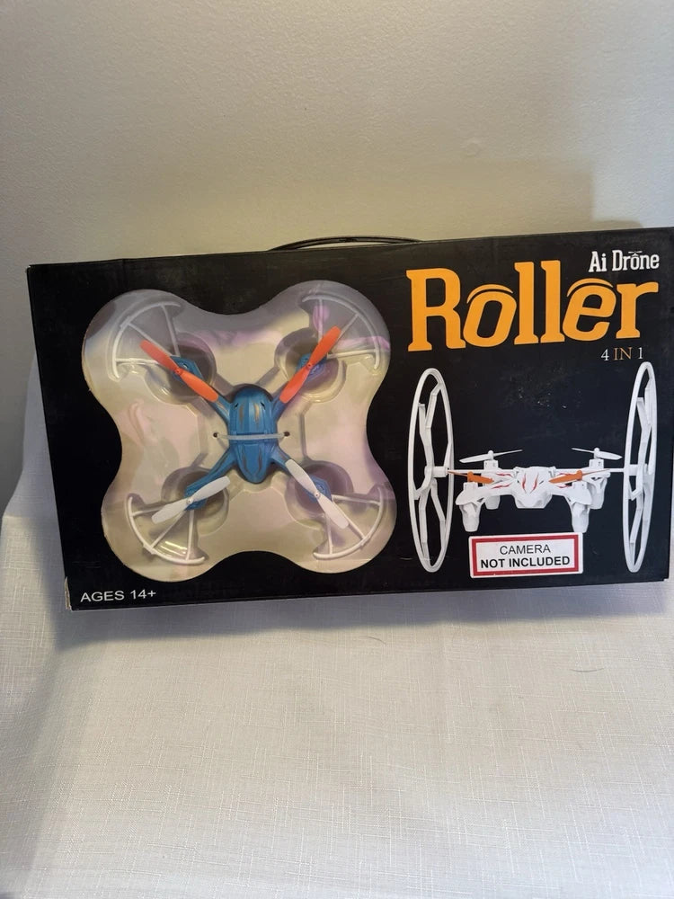 4-in-1 AI drone roller toy in box, camera not included