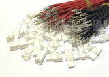 JST-PH 2.0mm 2-Pin Male Connector plug,Red Black Crimped Pin Silicone wire DIY