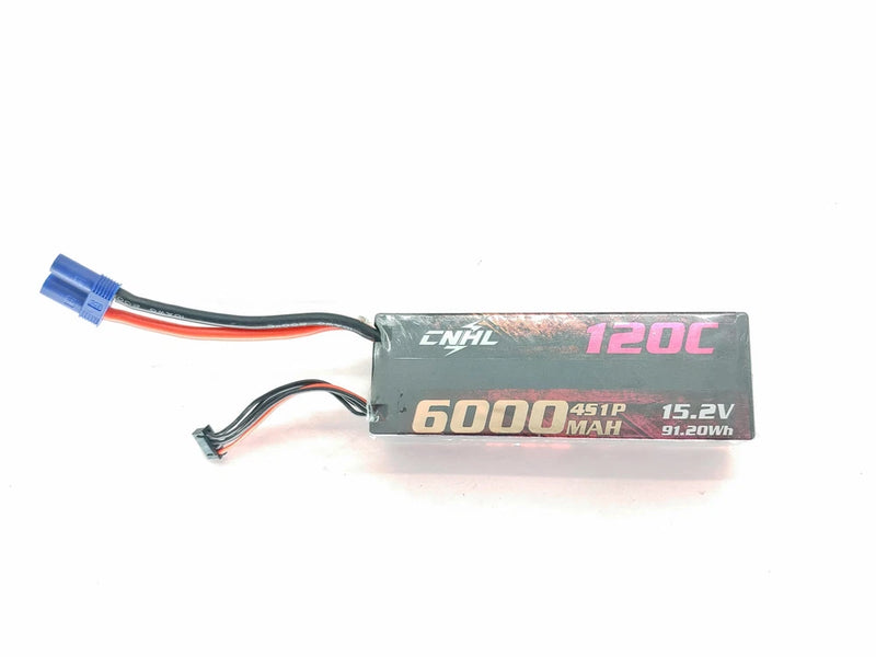 6000mAh 4S Lipo Battery 15.2V High Voltage Hard Case 120C EC5 Used Battery