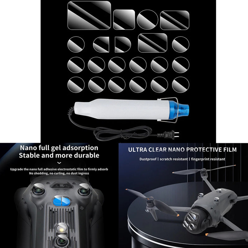 Lens Sensor Nano Film Anti-scratch Anti-fingerprint Protector for DJI Mavic 4Pro