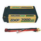 2x DXF 7000mAh 2S 7.6V 140C RC HardCase HV Golden NGP Plus Shorty Lipo Battery
