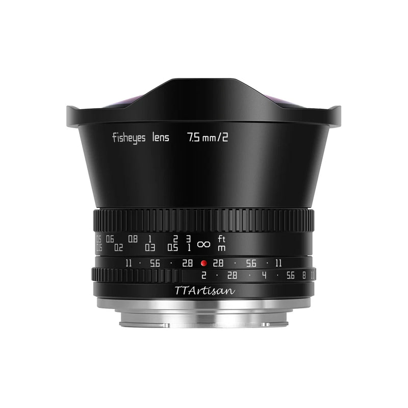 TTArtisans 7.5mm F2 Fisheye APS-C Lens Fujifilm Fuji X S10 XT200 XT4 XPro3 X-E2