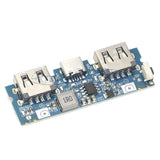 2.4A Type-C Input, Dual USB Charging Port Power Boost Module For Bank Power DIY-