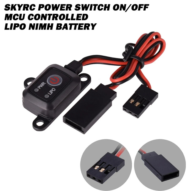 On/Off Power Switch MCU Controlled LIPO NIMH Battery For 1/10 RC Car Helicopter