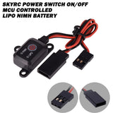 On/Off Power Switch MCU Controlled LIPO NIMH Battery For 1/10 RC Car Helicopter