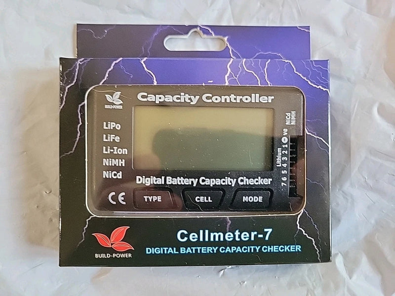 7 Battery Capacity Voltage Checker Tester Cell Meter For NiMH LiPo LiFe Li-ion