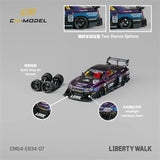 CM MODEL 1:64 LBWK ER34 Super Silhouette NO.5 chameleon Diecast Model Car