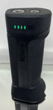 DJI Ronin battery grip with green LED battery indicators, black cylindrical handle