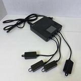 Intelligent multi-battery charging hub with LCD screen, cables, and adapters for DJI Mini batteries