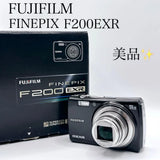 FUJIFILM FinePix F200EXR Digital Camera Black Compact From Japan