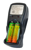 NiMH Battery charger Model V-2833. AA or AAA. 4 AA NiMH batt included. Tested Battery
