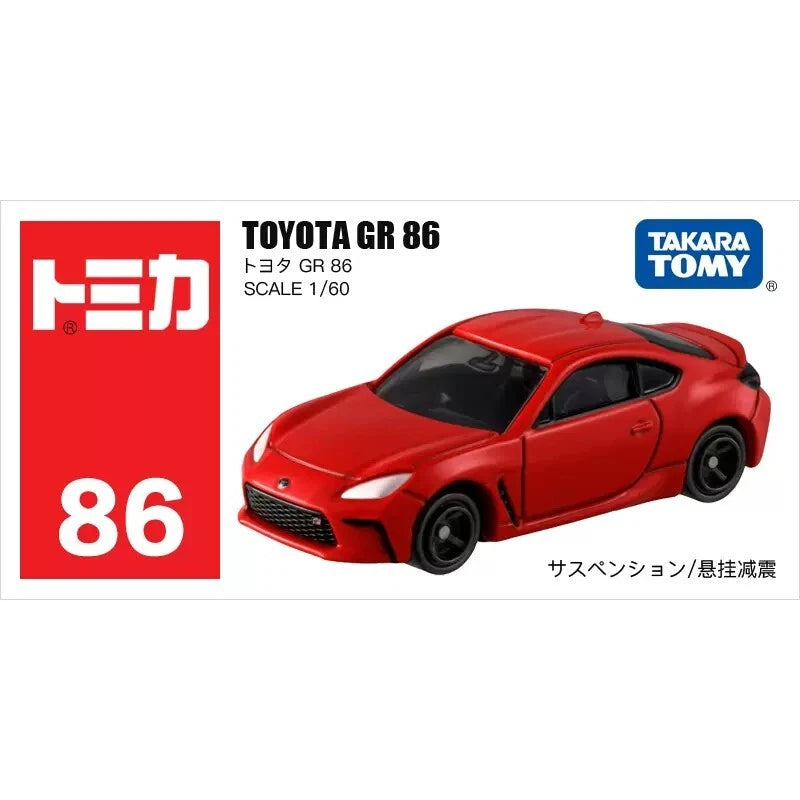 Takara Tomy Tomica 86 TOYOTA GR 86 Red 1:60 Diecast Model Toy Car New in Box