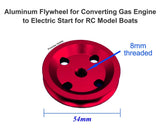 Aluminum Fly Wheel for Converting Gas Engine to Electric Start for RC Model Boat Converter