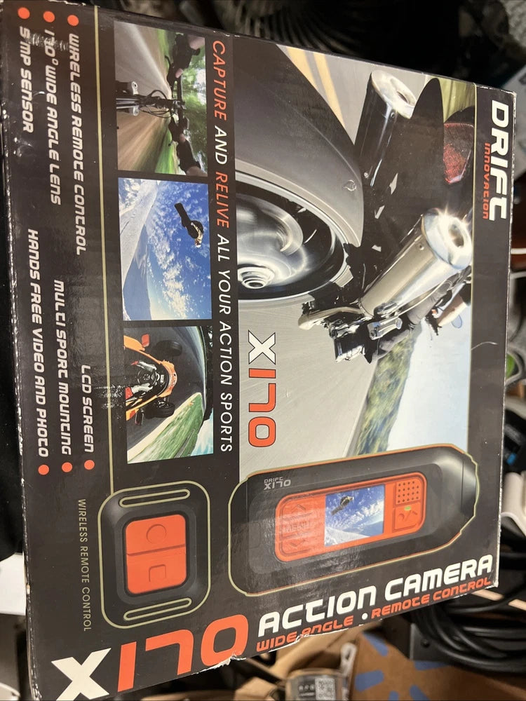 Drift X170 Helmet Camera Orange Color BRAND NEW