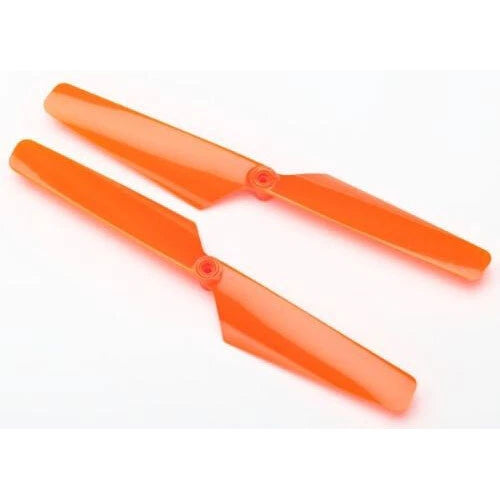 Orange rotor blade set for Traxxas Aliax drone, 2 propeller blades with mounting hubs