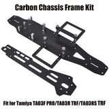 Custom Carbon Chassis Kit for Tamiya TA03F PRO TA03R TRF TA03R-S Battery Mount