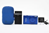 Canon IXY 420F Blue Digital Camera Bundle