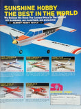 Sunshine Hobby Piper RC Airplane Print Ad Ephemera Wall Art Decor 1987
