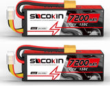 4S Lipo Battery 14.8V 7200mAh 150C with XT90 Connector
