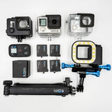 GoPro HERO4 Black 4K 1080p Action Camera w/ Accessories Mounts Bundle