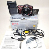 Panasonic LUMIX DMC-GF3 Mirrorless Camera with 14-42mm Lens Wine Red