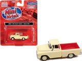 1955 Chevrolet Cameo Pickup Truck Ivory and Red 1/87 (HO) Scale Model Car by