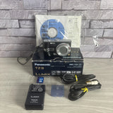 Panasonic DMC-tz3 Complete In Box Digital Camera. LENS BROKEN AS IS PARTS/REPAIR