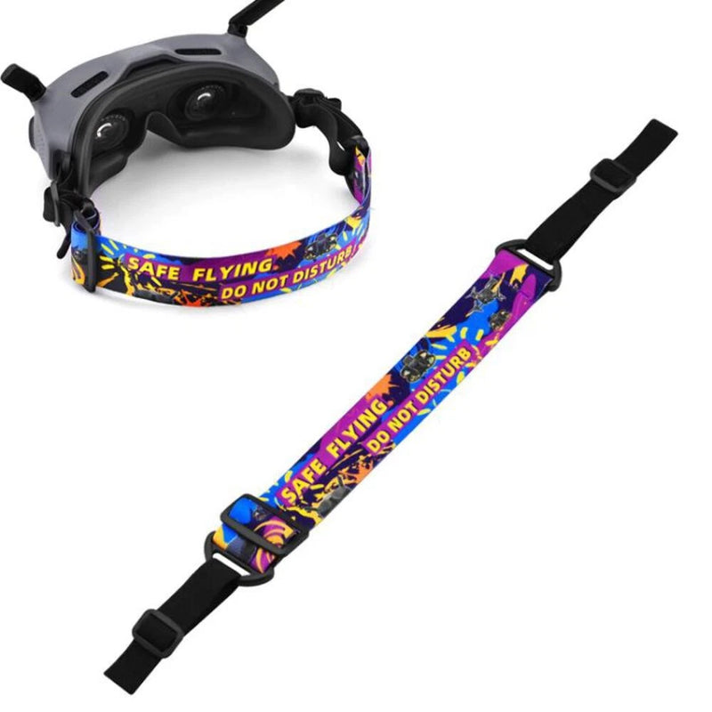BRDRC Colorful Graffiti Headband Fixed Strap DJI Aavta Goggles 2 FPV V2