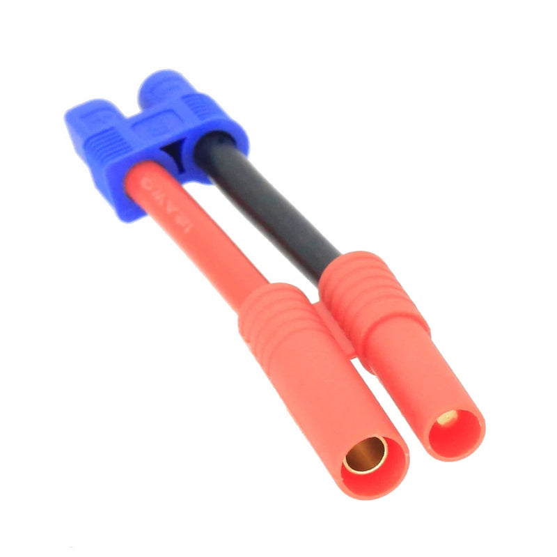 EC3 Female to HXT 4mm Male-/Female+ cable 12AWG 5CM wire For RC LIPO Battery FPV
