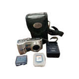 Panasonic LUMIX DMC-TZ1 5.0MP Digital Camera - Silver-Charger-Works