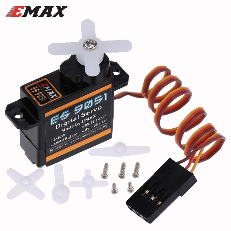 1PCS EMAX ES9051 Plastics Digital Mini Servo 4.3g Waterproof Servo for RC Car