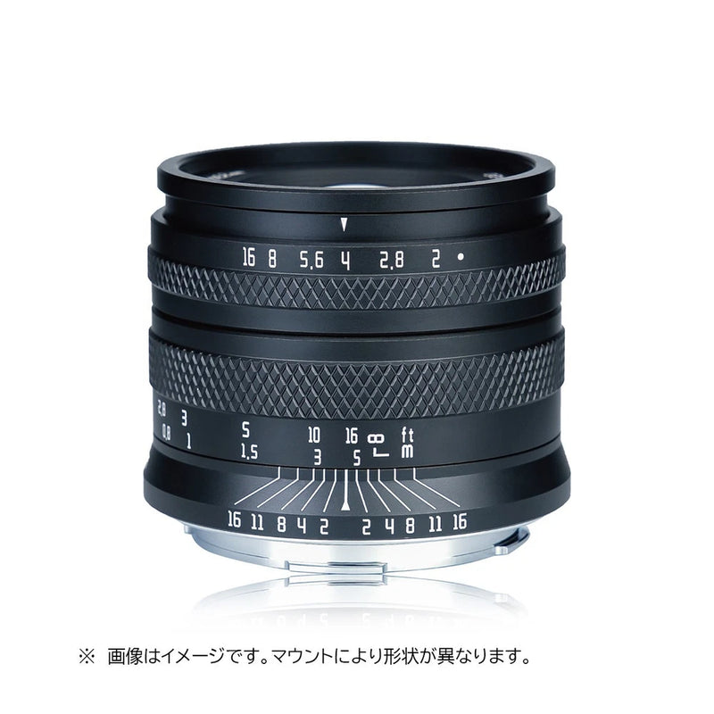 AstrHori 50mm F2.0 Full Frame Manual Focus Prime Lens for Fujifilm X=Black=