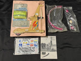 Vintage HIROBO Paraplane sports kit parts and instructions in retail box, with plastic bags