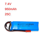 7.4v 950mah 25c Lipo Battery For Xk X520 Airplane Spare Parts Accessories Battery