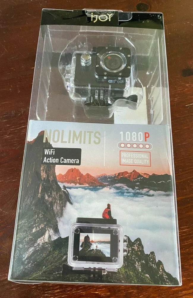 WIFI ACTION CAMERA, IJOY NO LIMITS,1080P, NEW AND SEALED IN BOX Waterproof Case