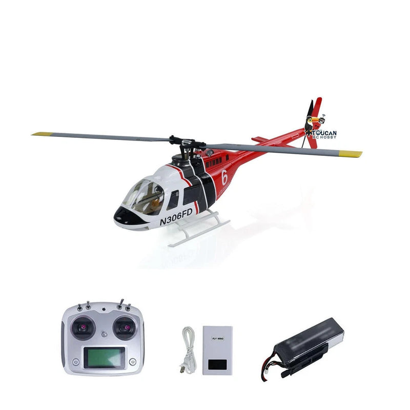 FLYWING RC Army Helicopter 206 V3 RTF Assembled Smart Drone Brushless Motor GPS